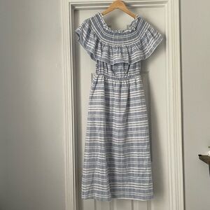 English Factory Off Shoulder Midi Dress